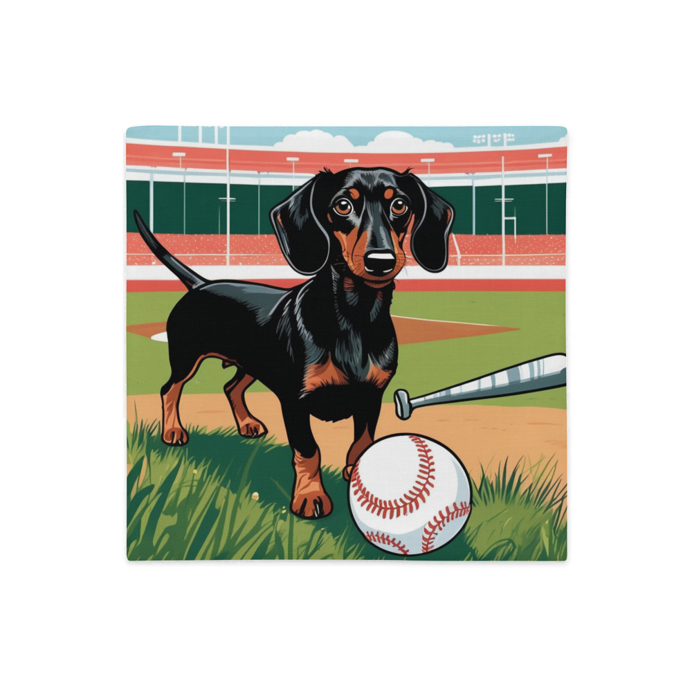 PugMug Custom Black Dachshund Premium Pillow Case