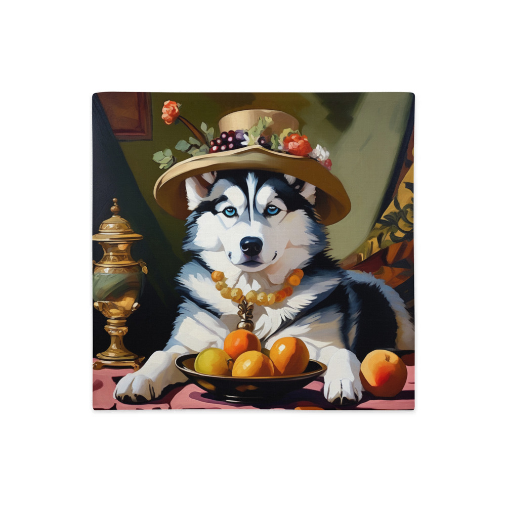 PugMug Custom Siberian Husky Premium Pillow Case