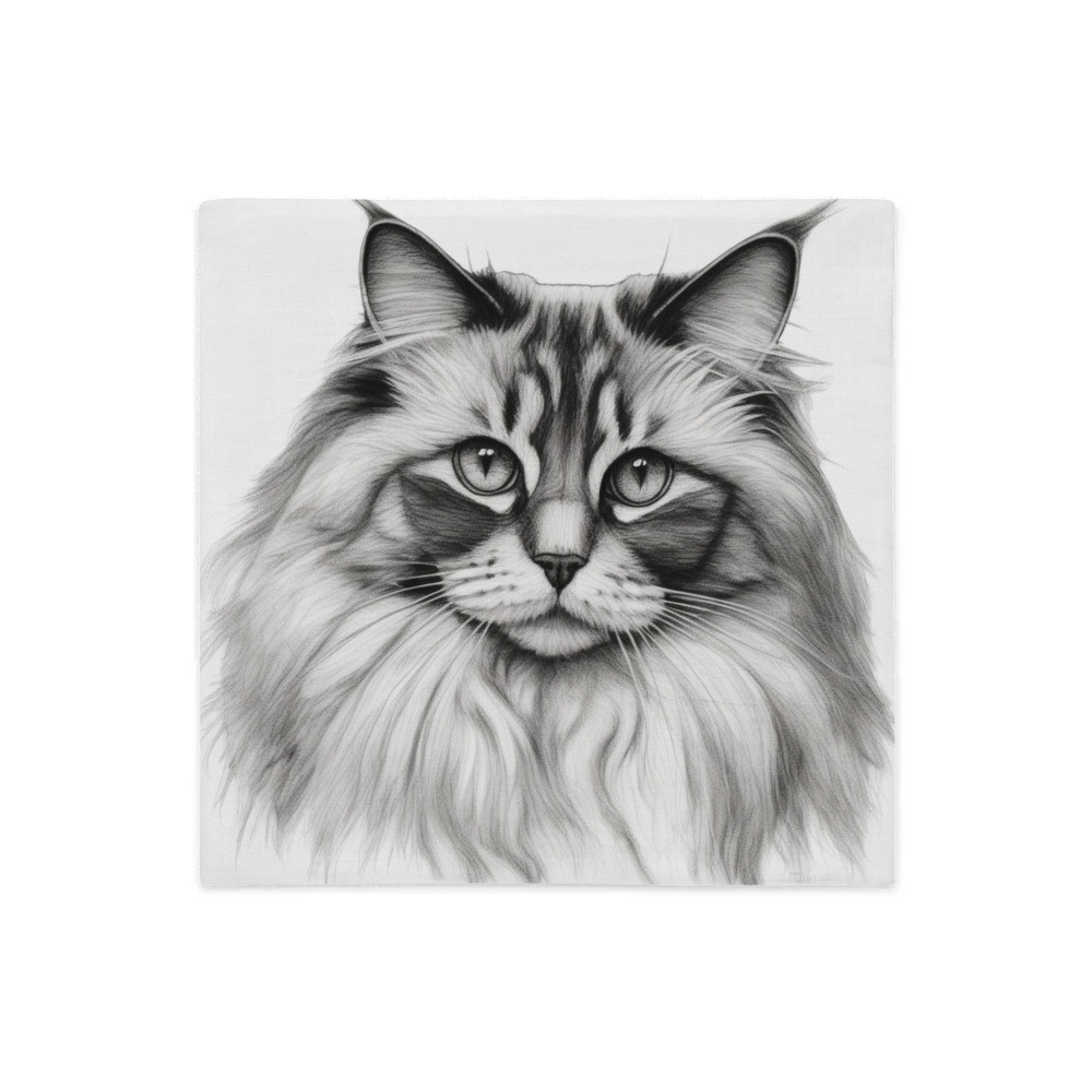 PugMug Custom Tabby Ragdoll Cat Premium Pillow Case
