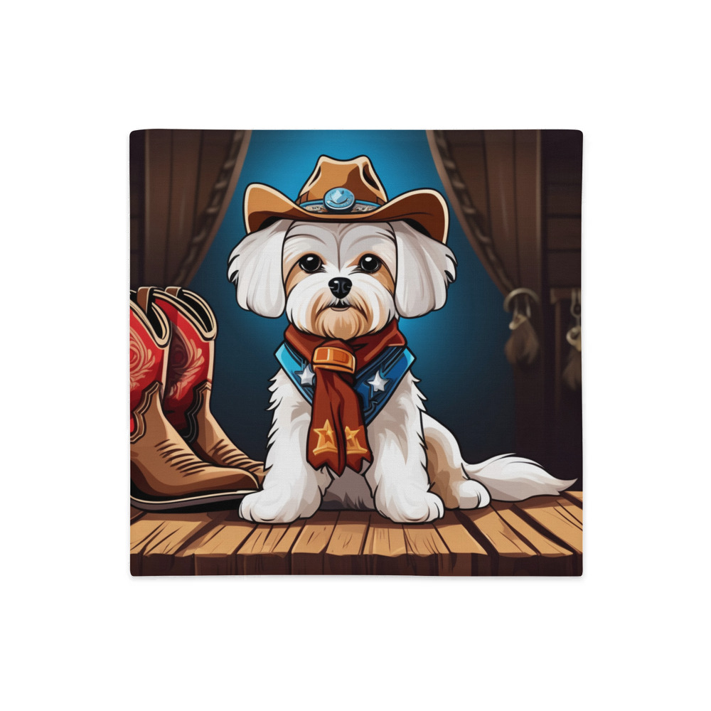 PugMug Custom Maltese Dog Premium Pillow Case