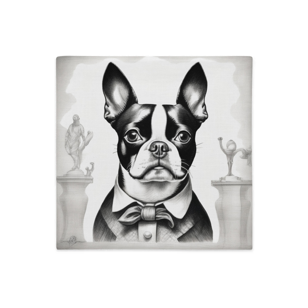 PugMug Custom Boston Terrier Premium Pillow Case