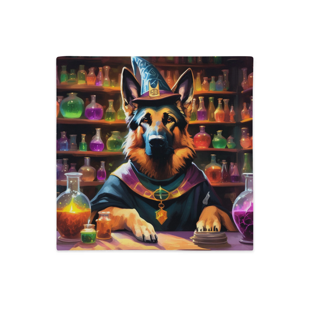 PugMug Custom German Shepherd Dog Premium Pillow Case