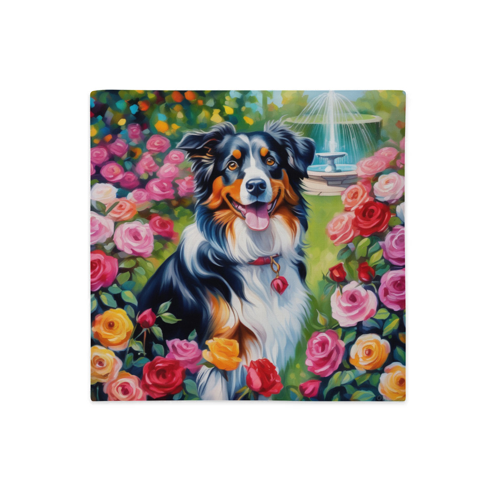 PugMug Custom Miniature American Shepherd Premium Pillow Case