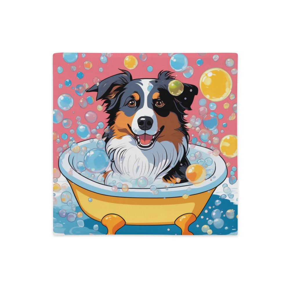 PugMug Custom Australian Shepherd Dog Premium Pillow Case