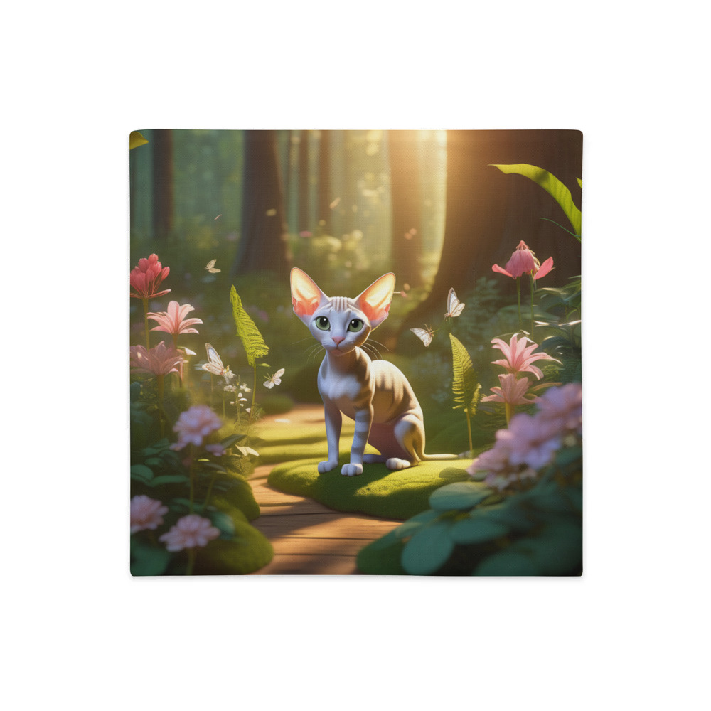 PugMug Custom Tabby Sphynx Cat Premium Pillow Case