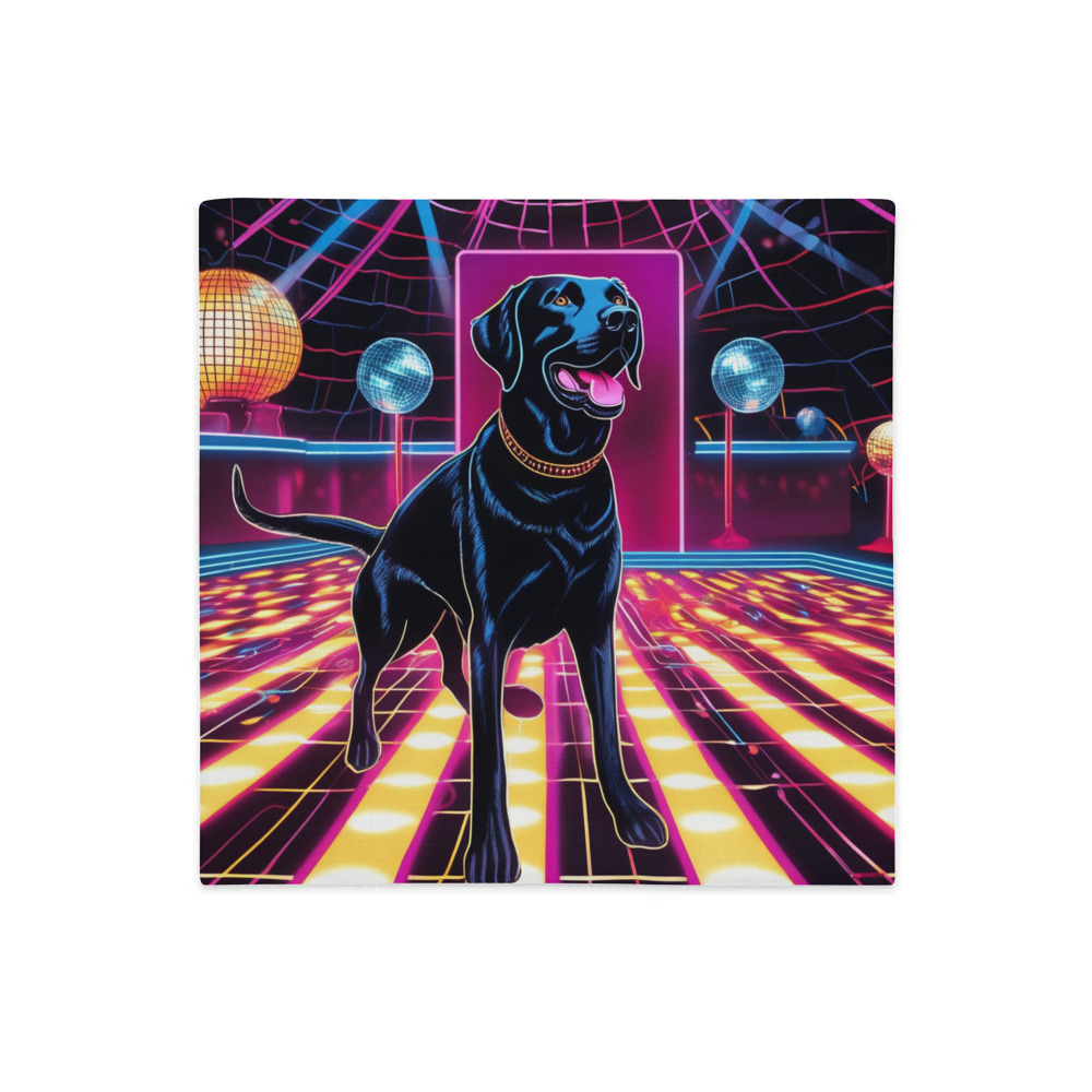 PugMug Custom Black Labrador Retriever Premium Pillow Case