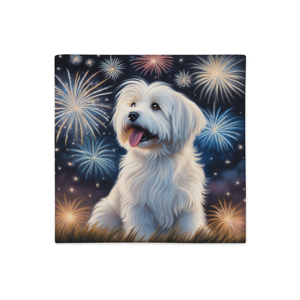 PugMug Custom White Havanese Dog Premium Pillow Case