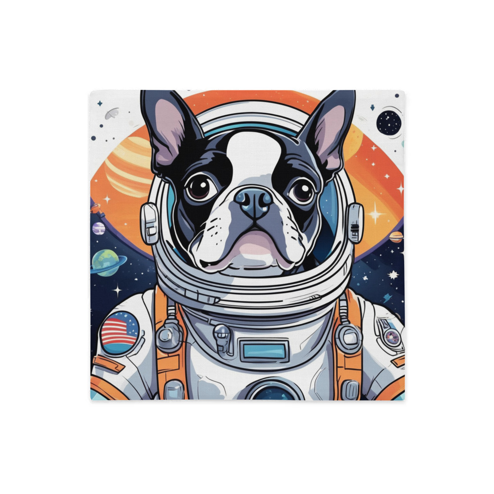 PugMug Custom Boston Terrier Premium Pillow Case