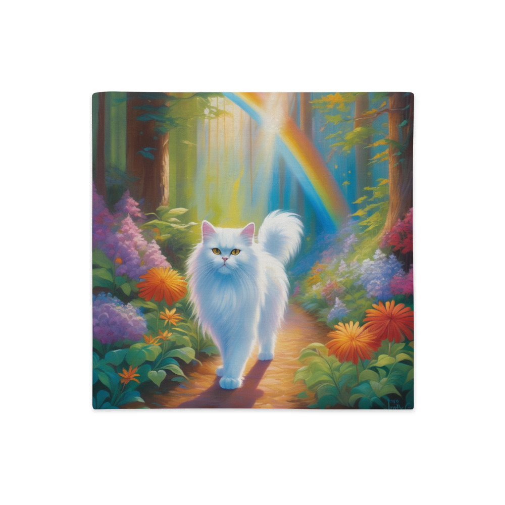 PugMug Custom White Persian Cat Premium Pillow Case