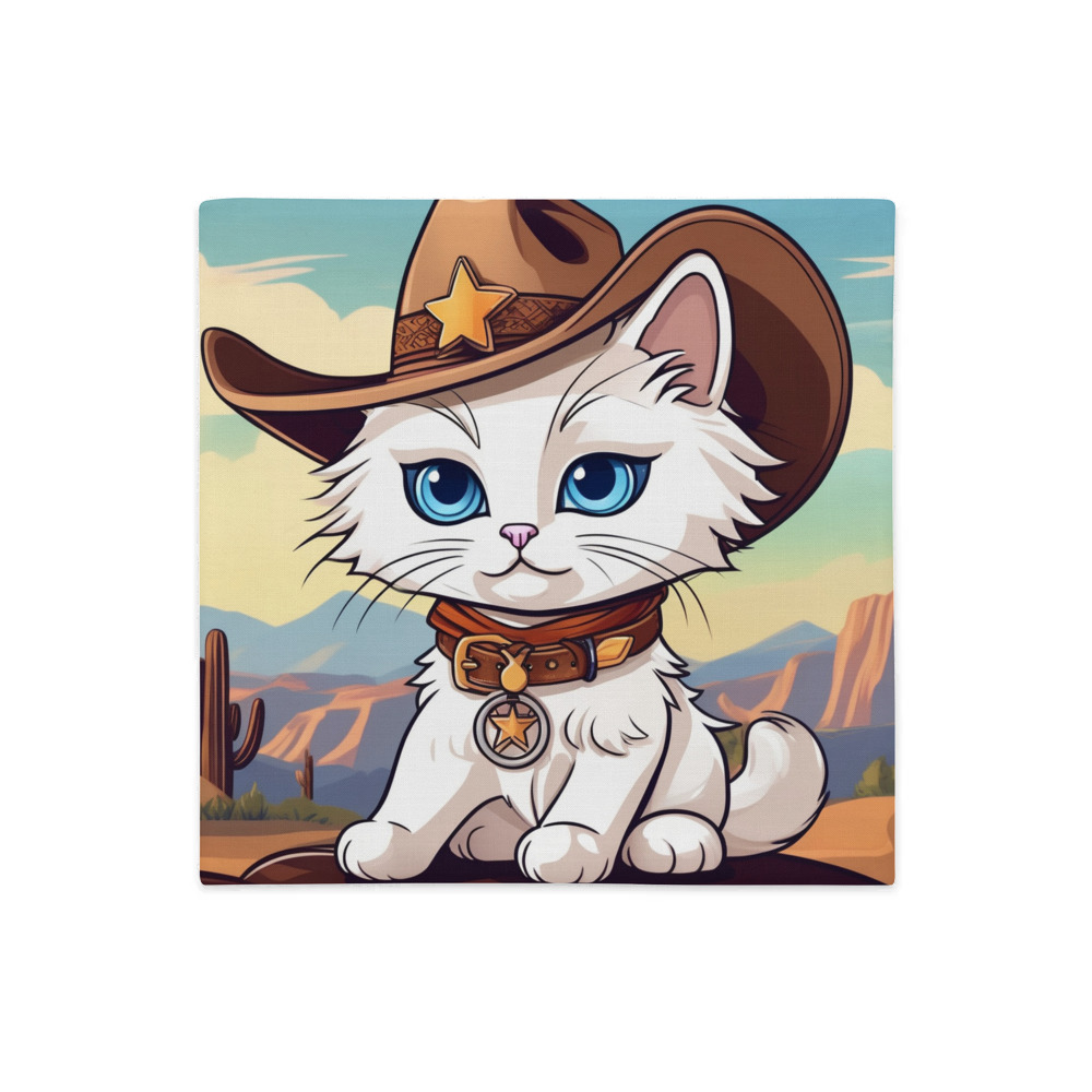 PugMug Custom White Ragdoll Cat Premium Pillow Case