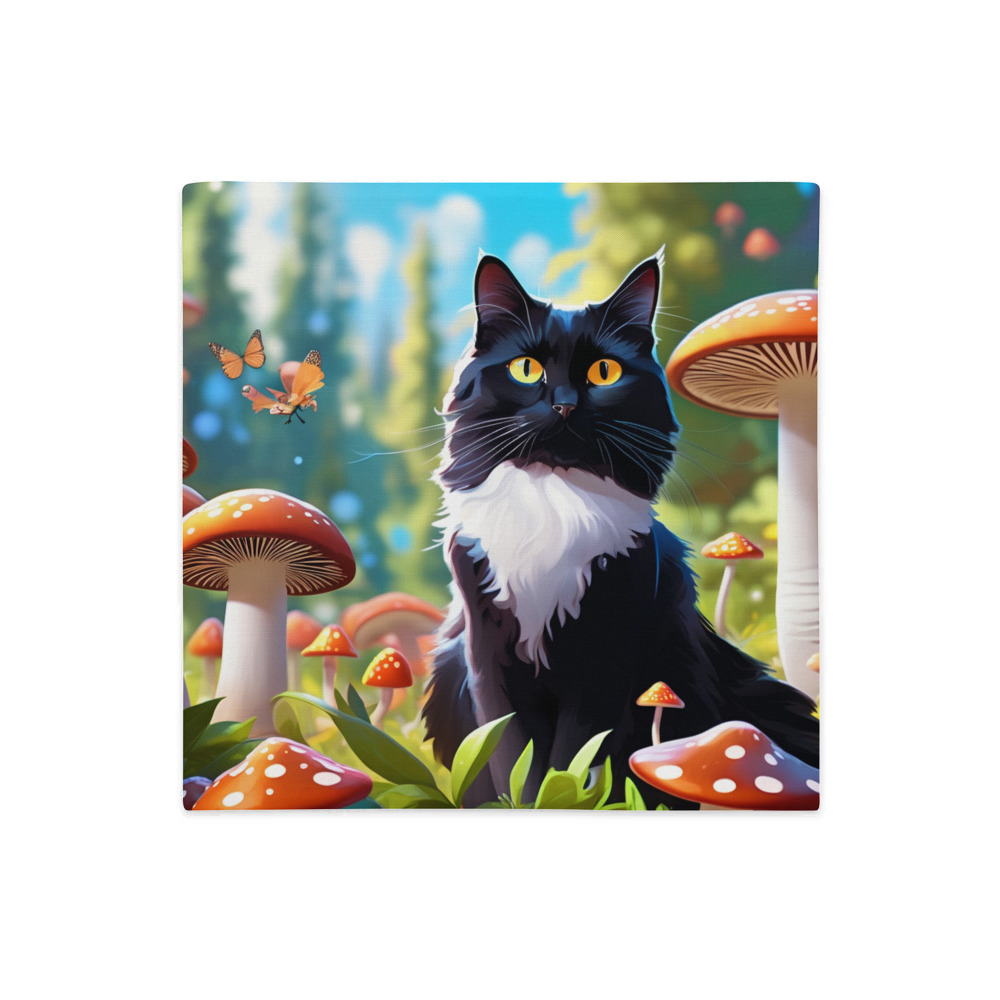 PugMug Custom Black Ragdoll Cat Premium Pillow Case