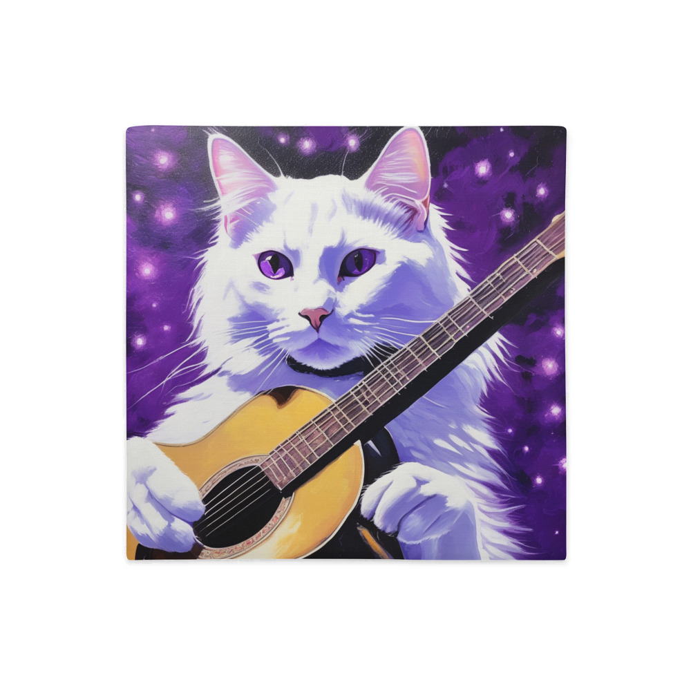 PugMug Custom White Companion Cat Premium Pillow Case