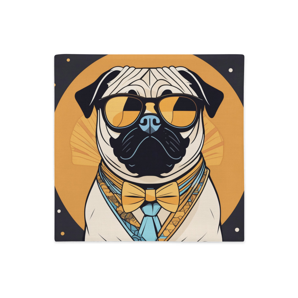 PugMug Custom Pug Premium Pillow Case