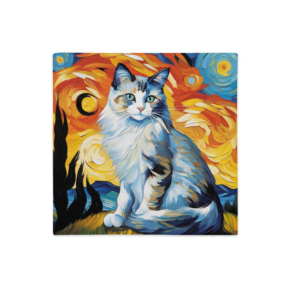 PugMug Custom Tabby Ragdoll Cat Premium Pillow Case