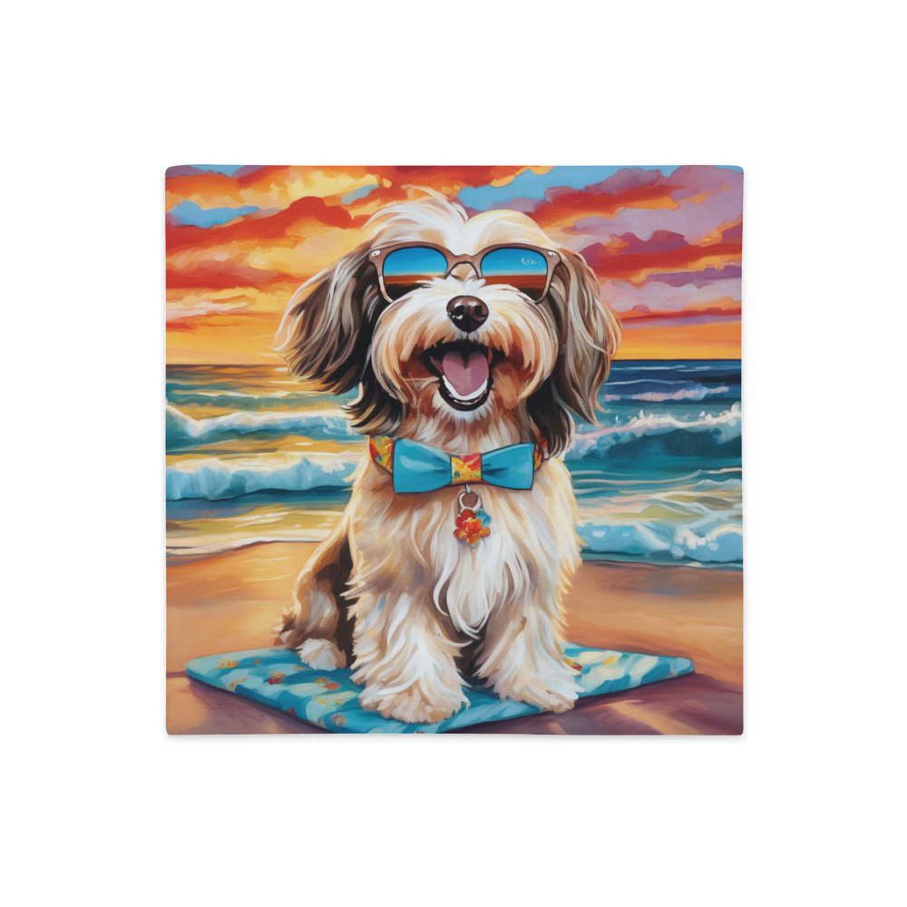 PugMug Custom Tan Havanese Dog Premium Pillow Case