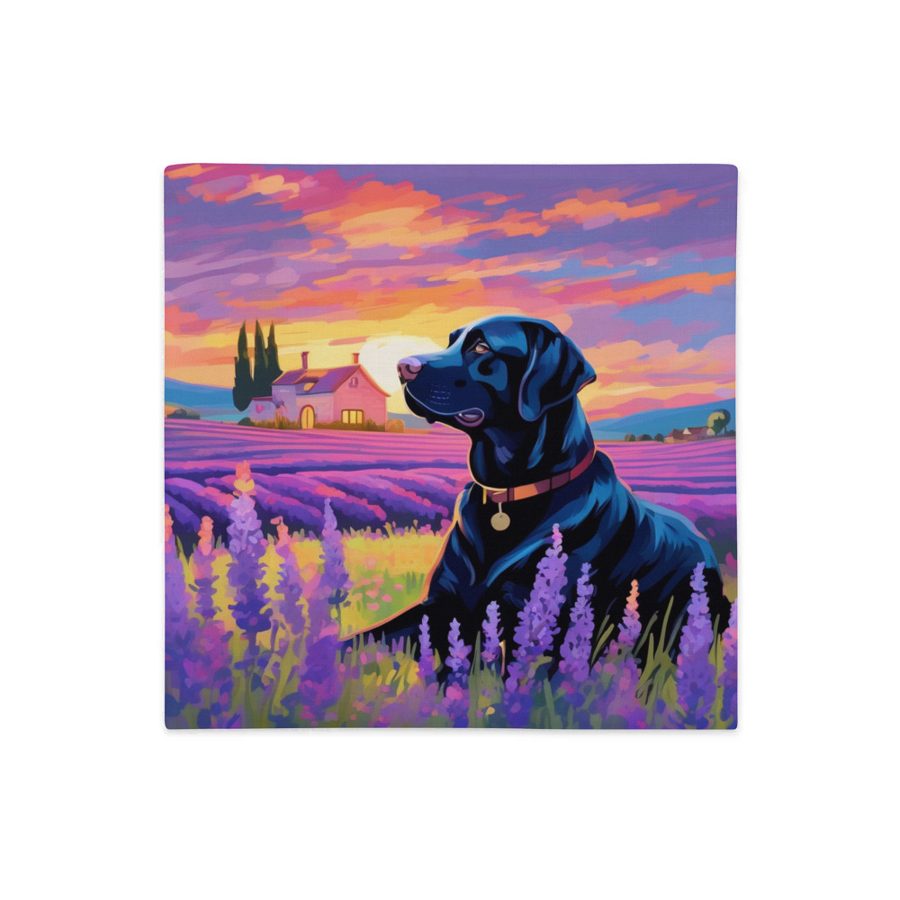 PugMug Custom Black Labrador Retriever Premium Pillow Case