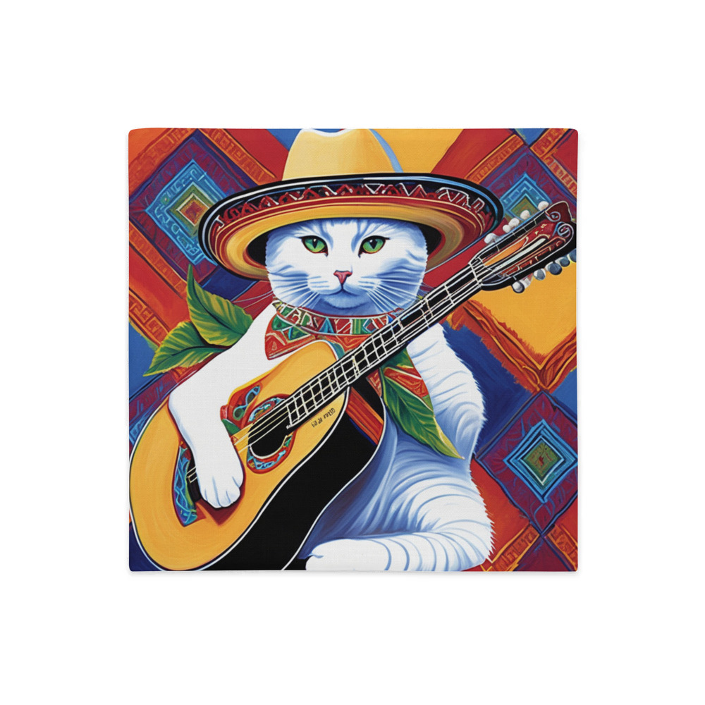 PugMug Custom White Companion Cat Premium Pillow Case