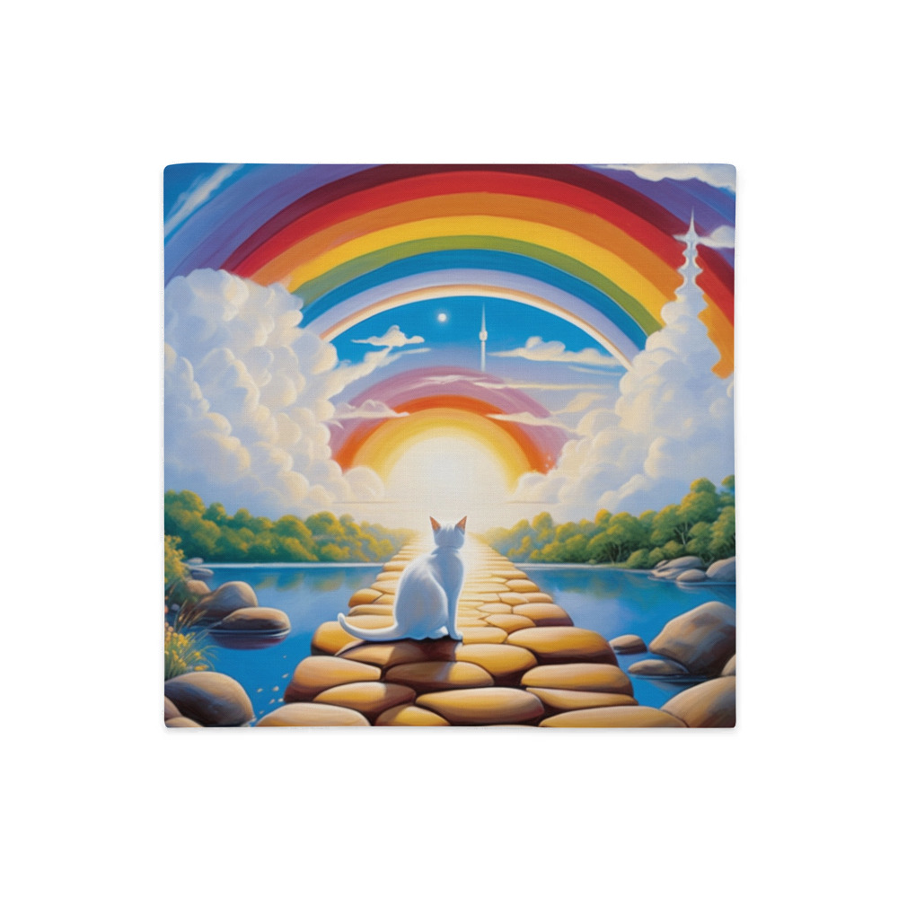 PugMug Custom White Companion Cat Premium Pillow Case