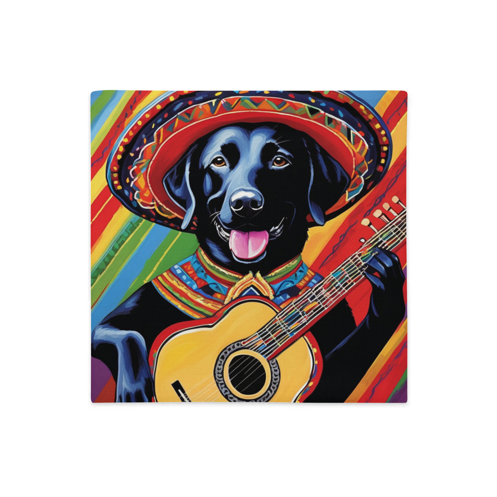 PugMug Custom Black Labrador Retriever Premium Pillow Case