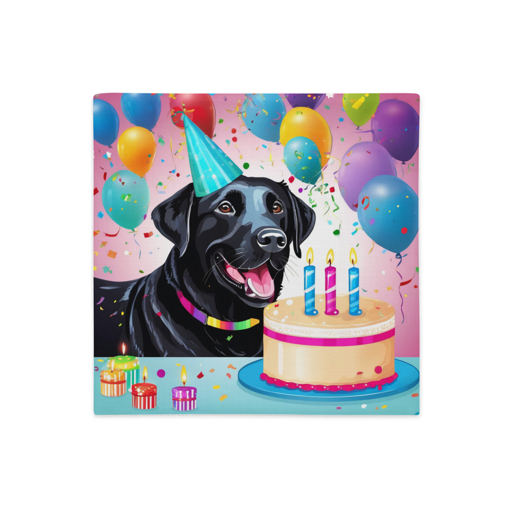 PugMug Custom Black Labrador Retriever Premium Pillow Case