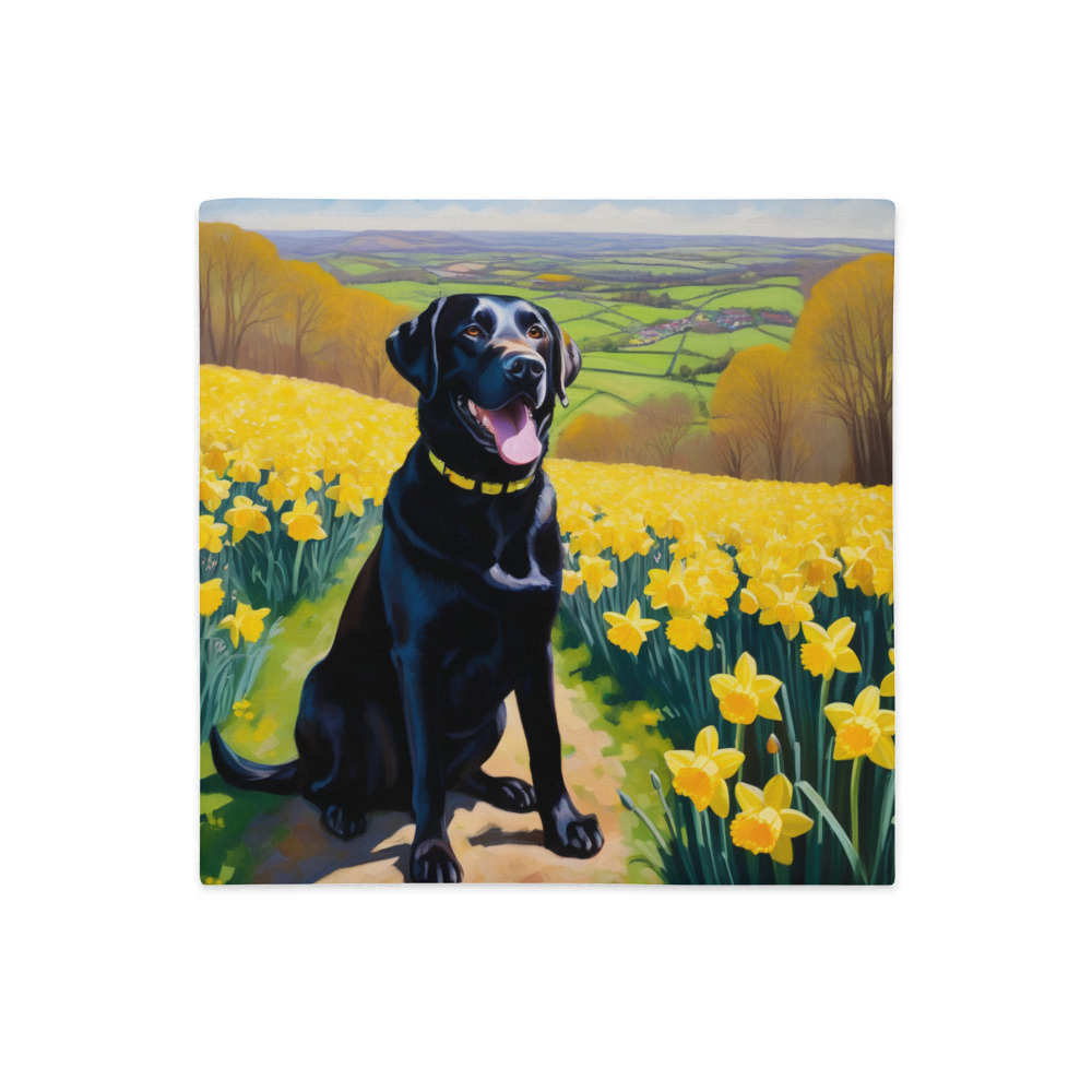 PugMug Custom Black Labrador Retriever Premium Pillow Case