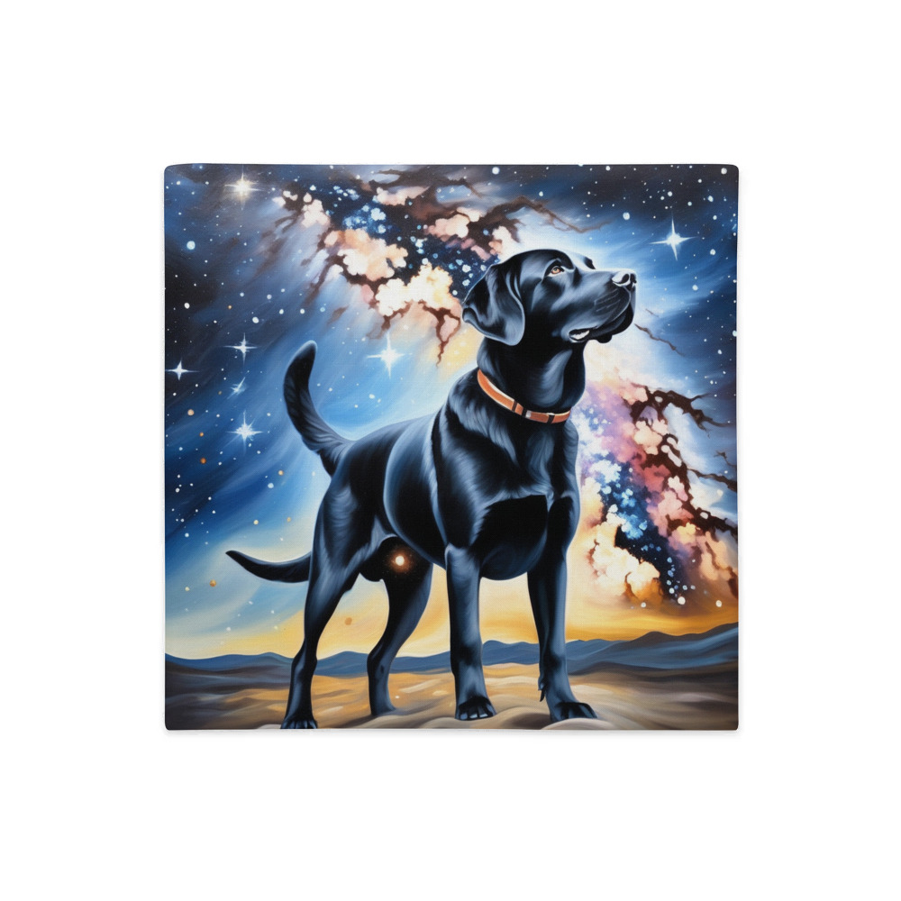 PugMug Custom Black Labrador Retriever Premium Pillow Case