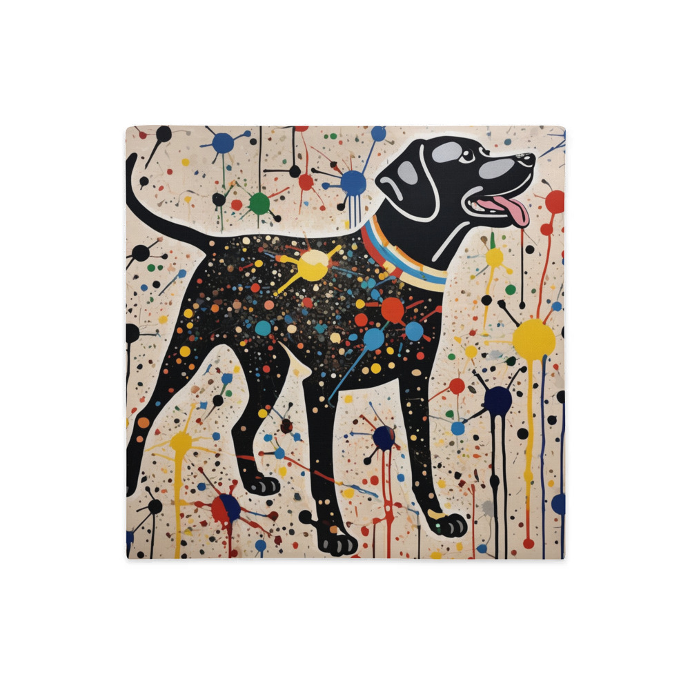 PugMug Custom Black Labrador Retriever Premium Pillow Case