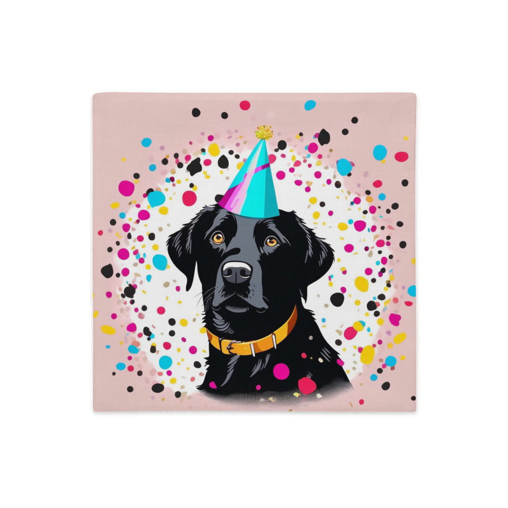 PugMug Custom Black Labrador Retriever Premium Pillow Case