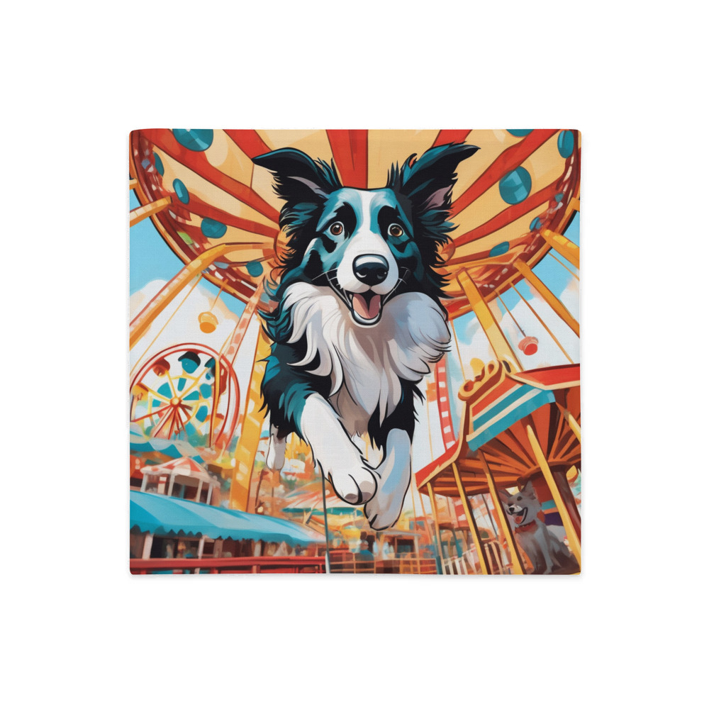 PugMug Custom Border Collie Premium Pillow Case