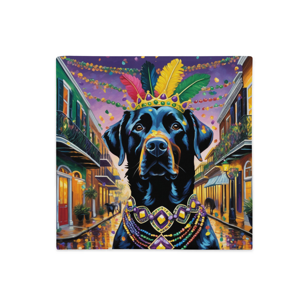 PugMug Custom Black Labrador Retriever Premium Pillow Case