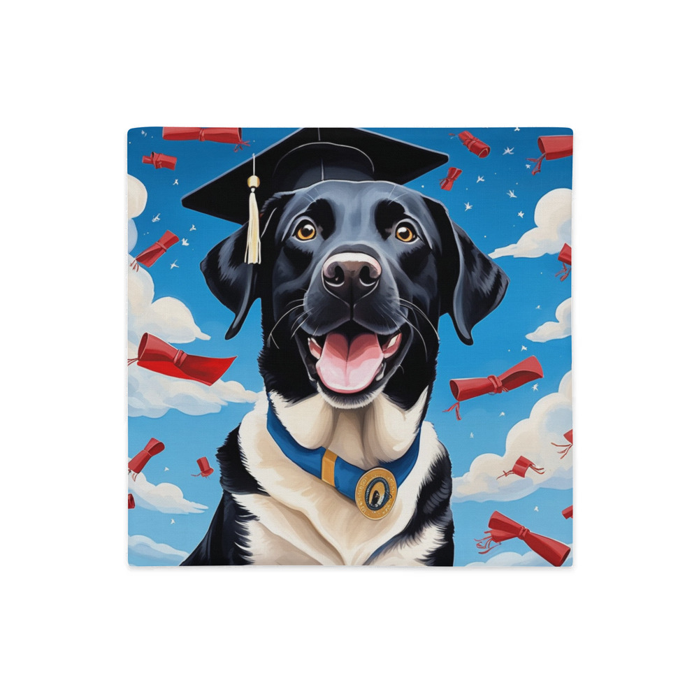 PugMug Custom Black Labrador Retriever Premium Pillow Case