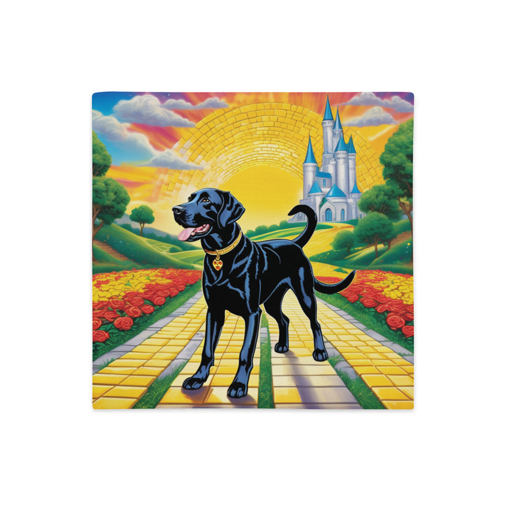 PugMug Custom Black Labrador Retriever Premium Pillow Case