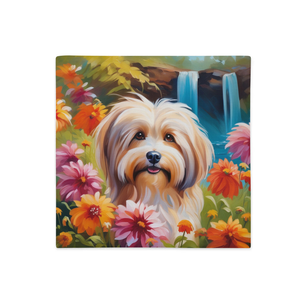 PugMug Custom Tan Havanese Dog Premium Pillow Case