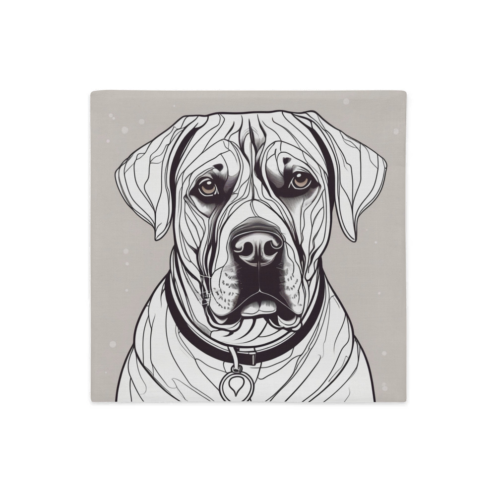 PugMug Custom Mastiff Premium Pillow Case