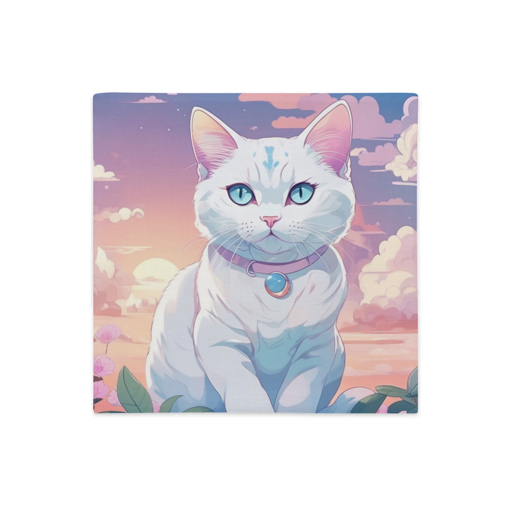 PugMug Custom White Exotic Cat Premium Pillow Case