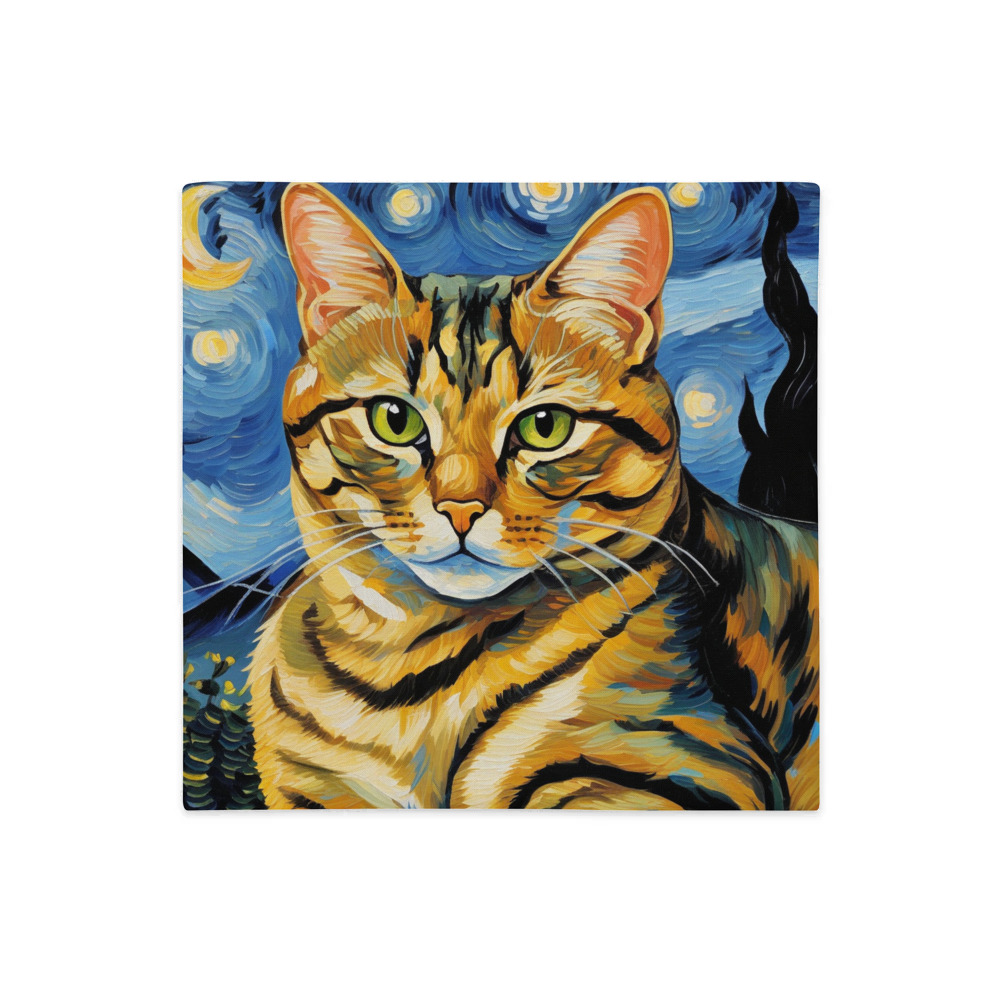 PugMug Custom Tabby Exotic Cat Premium Pillow Case