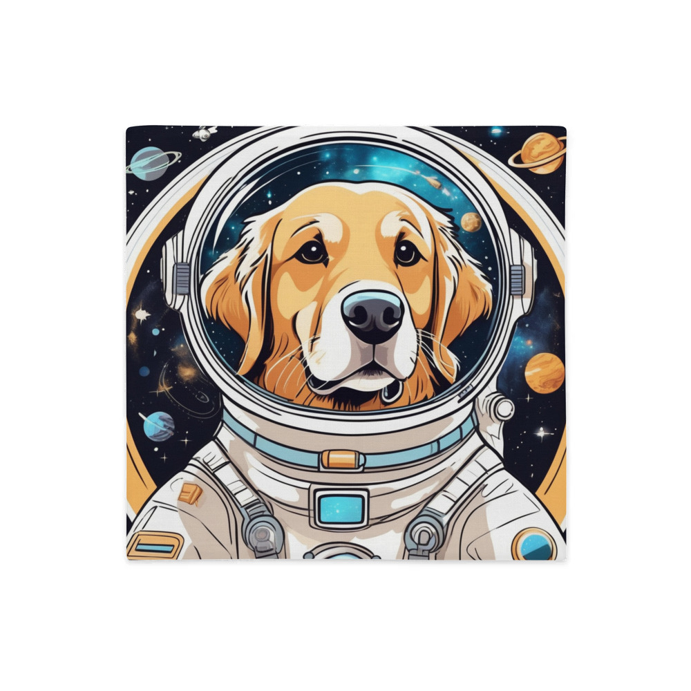 PugMug Custom Golden Retriever Premium Pillow Case