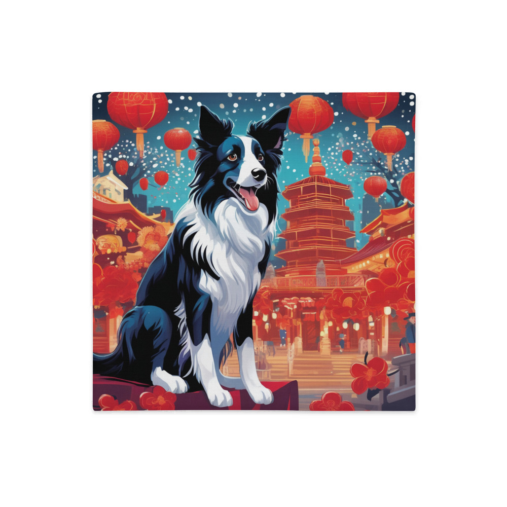 PugMug Custom Border Collie Premium Pillow Case