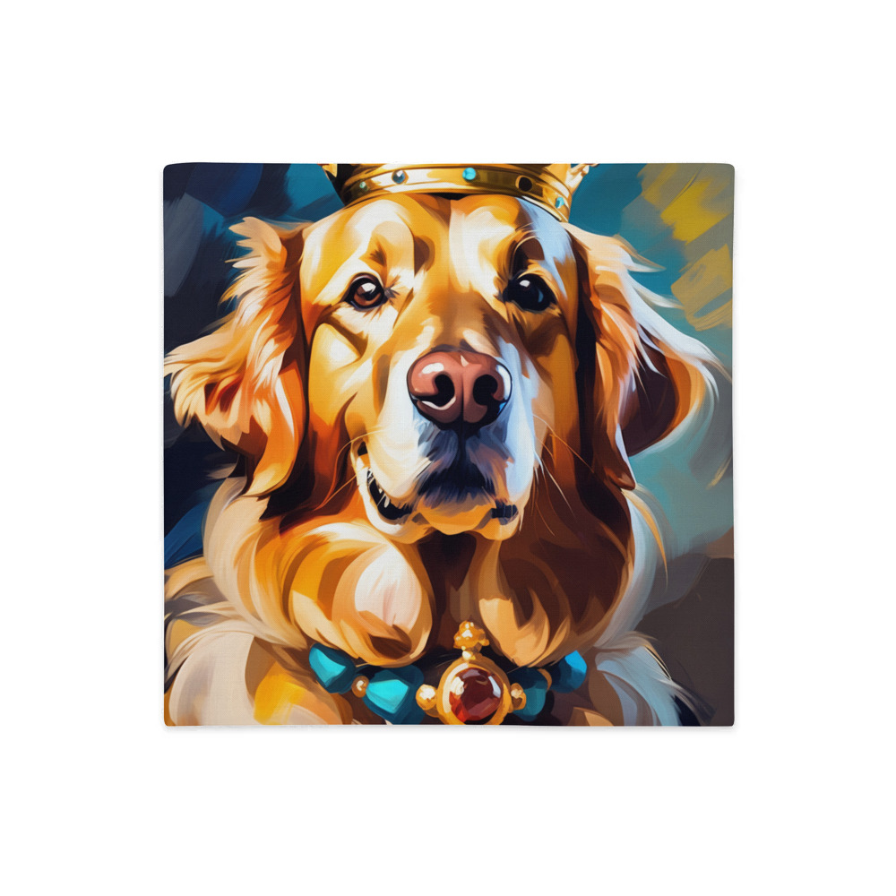 PugMug Custom Golden Retriever Premium Pillow Case