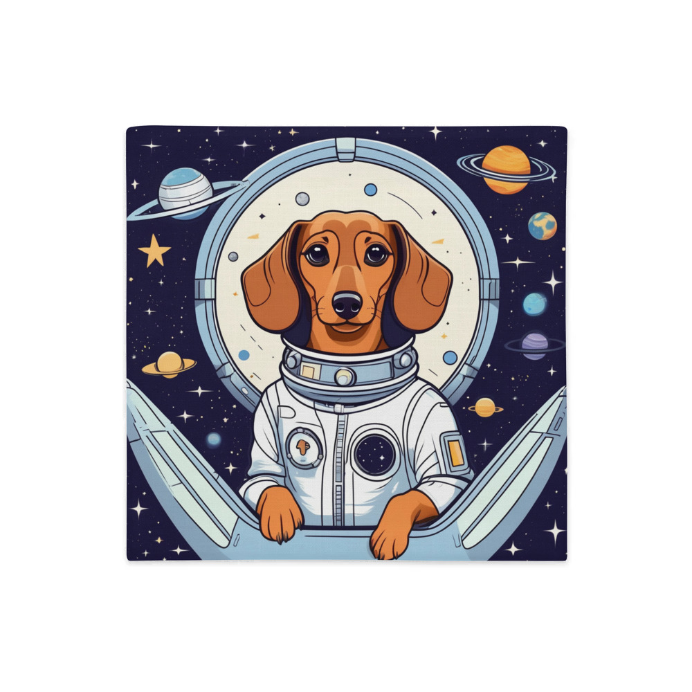 PugMug Custom Tan Dachshund Premium Pillow Case