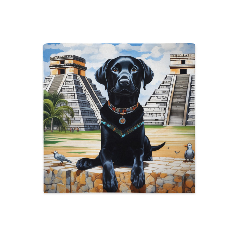 PugMug Custom Black Labrador Retriever Premium Pillow Case