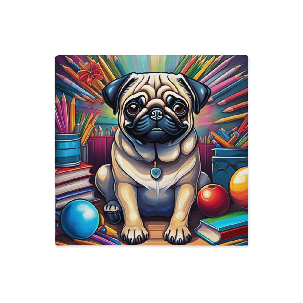 PugMug Custom Pug Premium Pillow Case