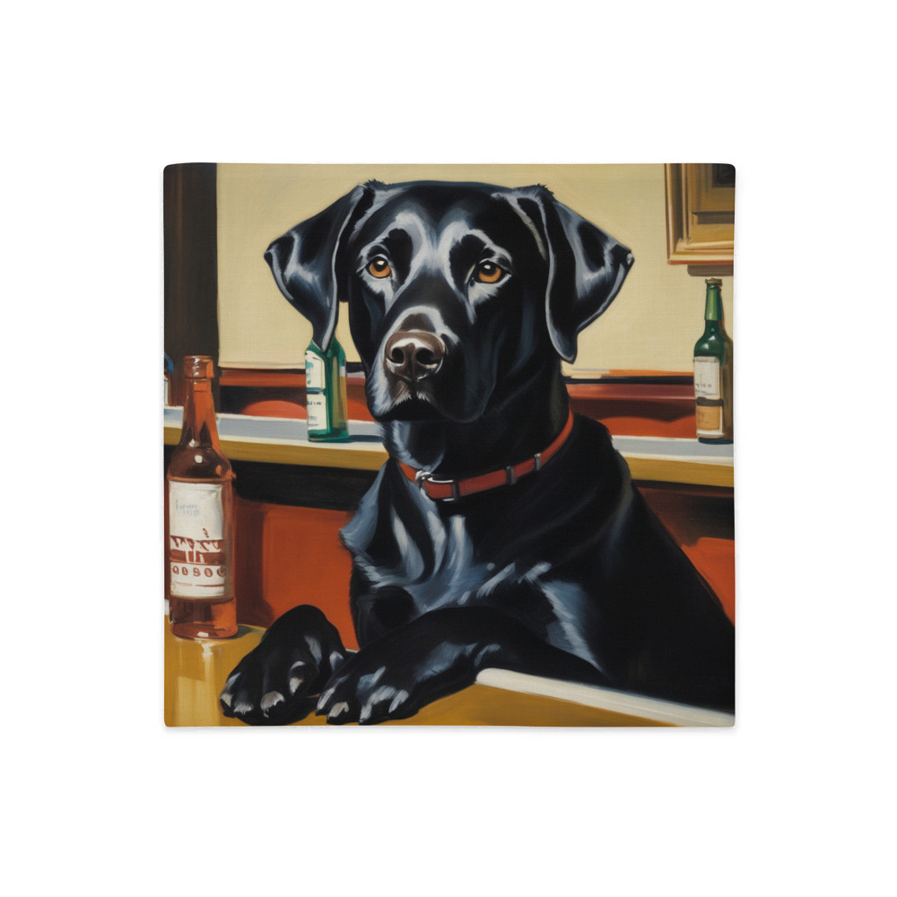 PugMug Custom Black Labrador Retriever Premium Pillow Case