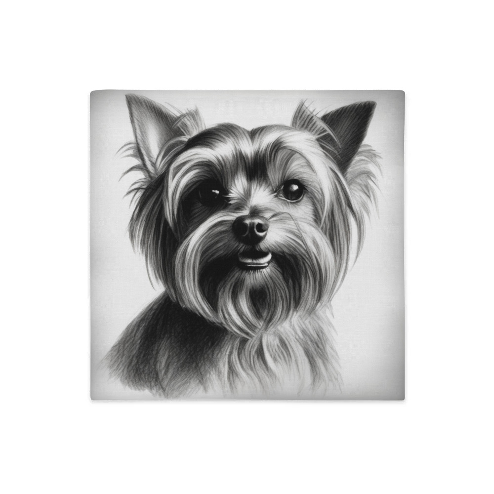 PugMug Custom Yorkshire Terrier Premium Pillow Case