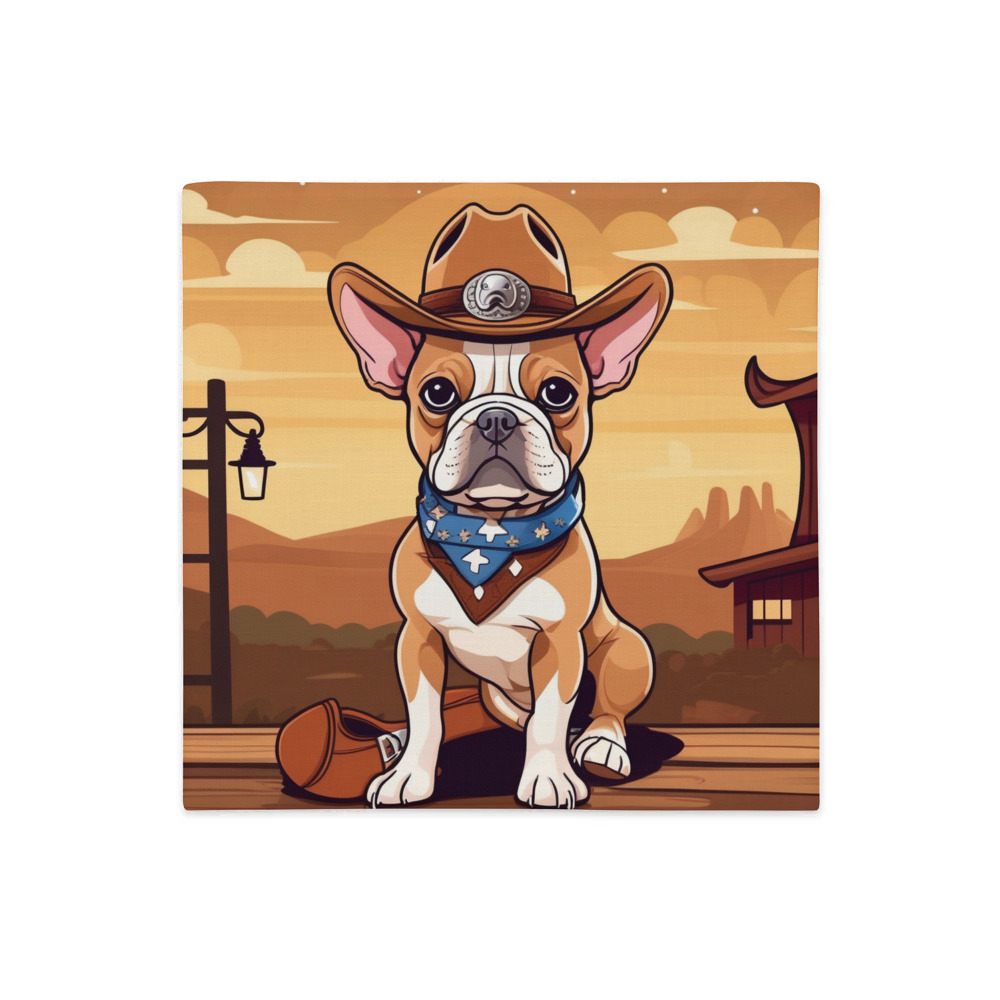 PugMug Custom Tan French Bulldog Premium Pillow Case