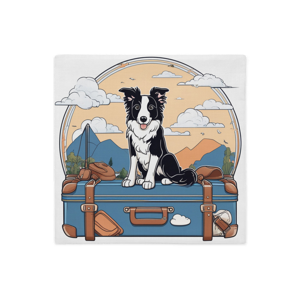 PugMug Custom Border Collie Premium Pillow Case
