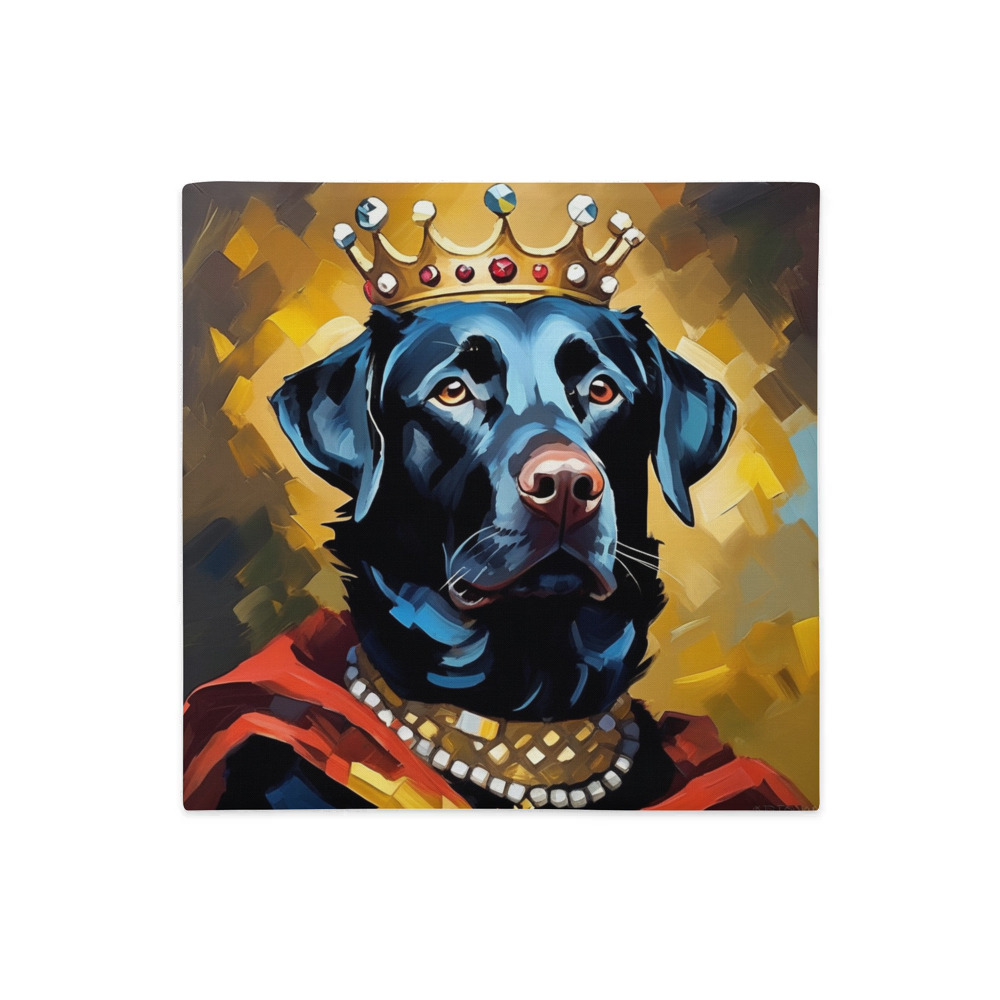 PugMug Custom Black Labrador Retriever Premium Pillow Case