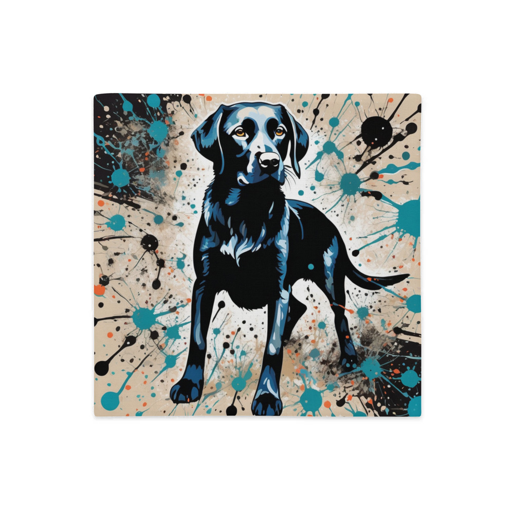 PugMug Custom Black Labrador Retriever Premium Pillow Case