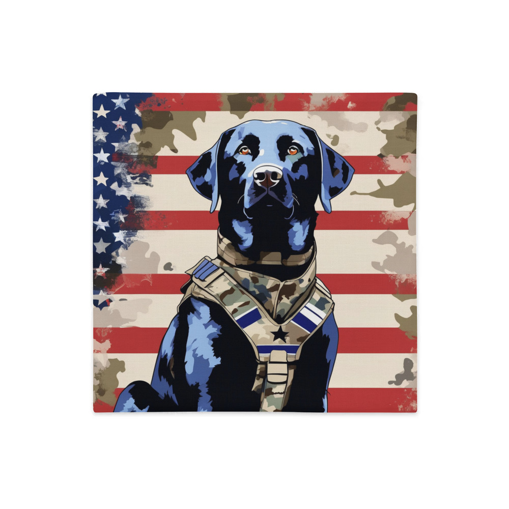 PugMug Custom Black Labrador Retriever Premium Pillow Case