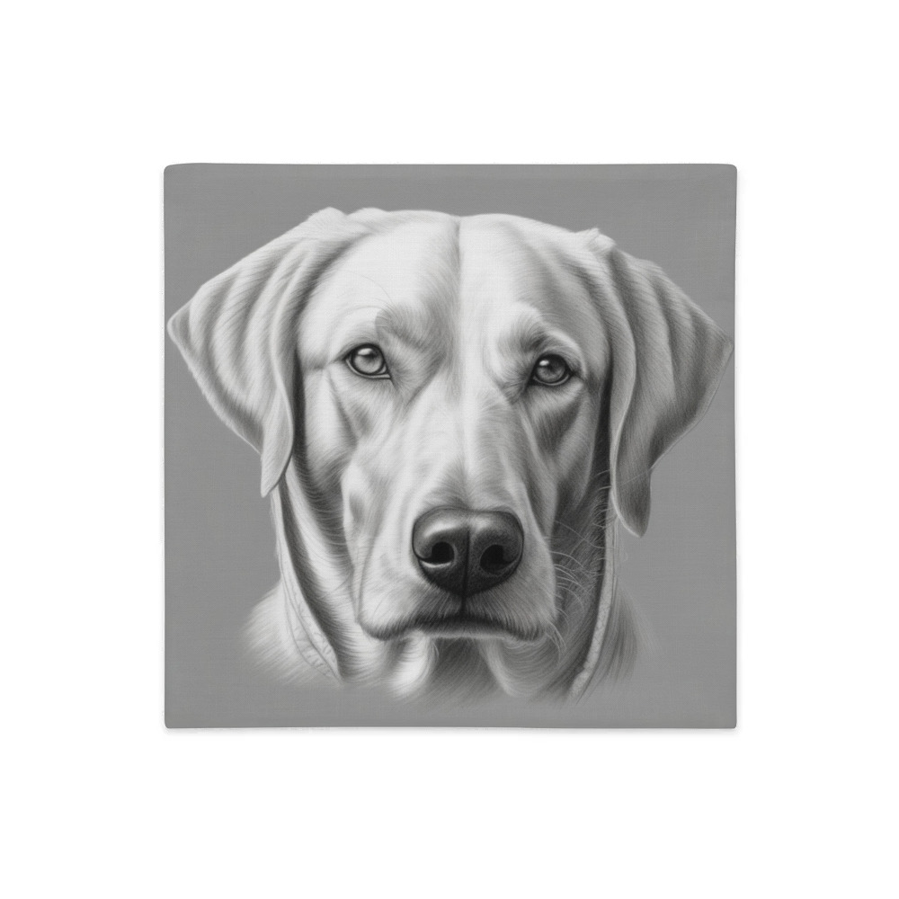 PugMug Custom White Labrador Retriever Premium Pillow Case